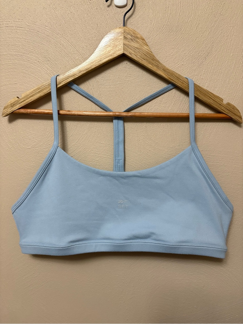 SET Active x Reebok FormCloud Sports Bra Light Blue Size XL New NWOT
